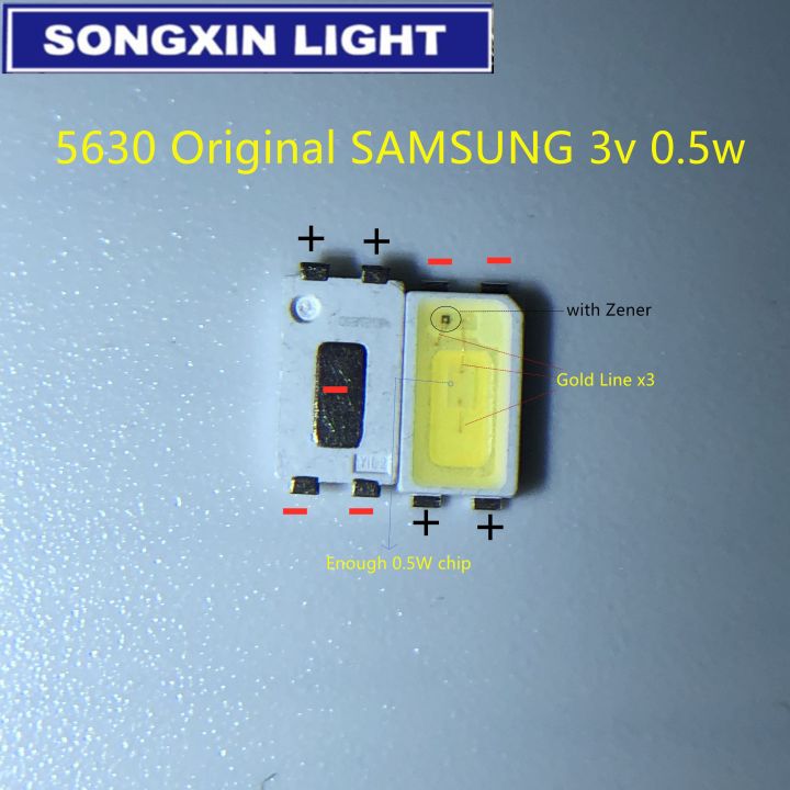 %E3%80%90Alizeker%20Mall%E3%80%91200pcs%20FOR%20SAMSUNG%20High%20Power%205630%20LED%20PLCC-4%20Backlit%20Super%20Diode%20SMD%205630%20LCD%200.5W%203V%20White%20TV%20Backlight%20-%20Image%202