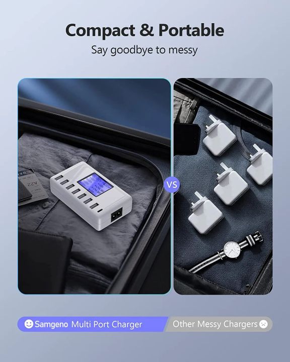 USB%20Charging%20Station,%208-Ports%2060W/12A%20Multi%20Port%20USB%20C%20Hub%20Charger%20with%20LCD%20Display%20for%20Cellphone%20Tablet%20Multiple%20Devices,%20-%20Image%204