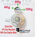LPG Gas Regulator with Meter Display ( 22mm ) : Monitor Your Gas Usage - Safe and Reliable Control.