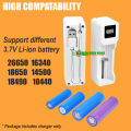 Smart USB 3.7V Li-ion Battery Charger Single-Slot Rechargeable Lithium ion Battery Charger. 