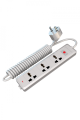 Super Star Smart Extension Socket 2 PIN 3 Socket Multi Plug Three Port Point Cord Multiplug. 