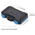 (New) PULUZ Card Reader + 22 in 1 Memory Card Case for 1Standard SIM + 2Micro-SIM + 2Nano-SIM + 3CF + 7SD + 6TF + 1CARD PIN. 