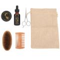 1, Premium Men's Beard Care Kit to 5, Men's Great ft Beard Oil + Comb + Brush + Scissors, perfect for Dad husband co-workers. 