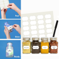24 Pcs Waterproof Vinyl Stickers for Mason Jars Glass Bottles Decals Craft Kitchen Jar Labels Stickers with Black Marker. 