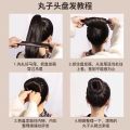 Children Ball Head Hair Curler DIY Tool Bun Maker Bauble Head Snap Ring Tie Hair Lazy Hair Artifact Hair Accessories.