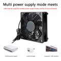 Chassis Cooling Fan Router Set-top Box Silent Mute 5V USB Computer Case Cooler for Household Computer Safety Parts.