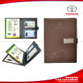 TOYOTA Car Vehicle Documents Holder-CHOCOLATE -CAR DOCUMENTS HOLDER,CAR PAPER BAG, DOCUMENT COVER, CAR DOCUMENTS POUCH, Vehicle Document holder,. 