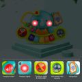 Baby Piano Toys 6 to 12 Months, Musical Toys Elephant Piano Keyboard for Toddlers 1-3, Light Up Educational Electronic Learning Toys Birthday Gift for 1 Years Olds Kids Boys Girls.