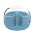 Cross-border new mini transparent ultra-small warehouse factory private model TWS wireless bluetooth headset half in-ear ZG021 noise reduction.