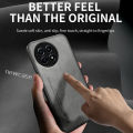 Luxury Plain Skin Texture Leather Casing For Xiaomi Civi 4 Pro 5G 2024 Civi4 Civi4Pro Automatic Suction Camera Protect Matte PC Hard Case Business Shockproof Phone Case Back Cover.