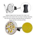 Car Air Freshener Clip Essential Oil Diffuser Stainless Steel Natural Air Freshener For Air Vent Aromatherapy With 10 Felt Pads (E).