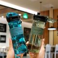 500ML Portable Water Bottle with Filter Plastic Water Cups Leak-proof Drop-resistant Fitness Outdoor Sports Summer Drinkware. 