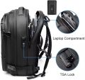 Airback Vacuum Compression Backpack with Vacuum Pump Expandable Travel Backpack for Men Women Airline Approved Business Bag 60L. 
