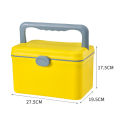 Large capacity home medicine box, medical multi-layer first aid box, medicine storage box, plastic family pack, small small medicine box. 