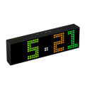 GC Digital Alarm Clock With Colorful Light Colors, Desk Alarm Clock For Bedroom With Timing Function, Voice-activated, LED Display Digital Clock.