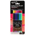 Mont Marte Colouring Brush Markers 12pc.