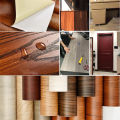 Black Wood Self-adhesive And Removable Wallpaper Vinyl For Countertop Furniture Kitchen Walls Realistic Wood Feel Home Decor. 