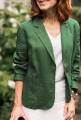 Everyday Cotton Linen Blazer for Women with Structured Fit and Buttoned Front.