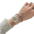【Can last for 5 years】 in Milk Huhu Girl Children's Watch Girl's Heart Small Dial Simple Mori Style Small High-Looking Student Cute. 