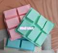 Silicone soap mold 6 even rectangular for suffron Handmade soap. 