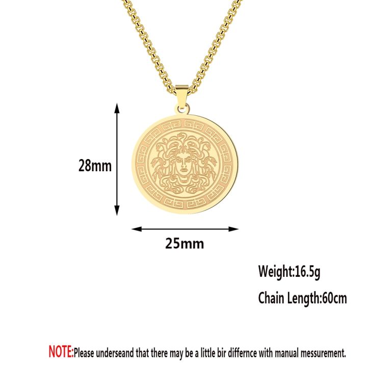 CHENGXUN%20Medusa%20Pendant%20Necklace%20Jewelry%20Men%20Women%20Greek%20Mythology%20Ancient%20Greek%20Symbol%20Medusa%20Pagan%20Charm%20Chain%20Gorgon%20Necklace%20-%20Image%205