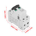 DC Circuit Breaker 2P 250V Low-voltage Miniature for Solar Panels Grid System. 