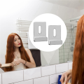 8 PCS Mirror Clips for Wall Mounting, Mirror Holder Clips Hooks Metal Frameless Wide Channel Mirror Retainer Clips. 