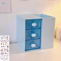 Multifunctional Jewelry Storage Box with Drawer Makeup Holder for Bedroom Dresser. 