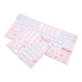 Keyboard Stickers Universal Desktop Computer Mechanical Keyboard Clear Beautiful English Keycap Button Stickers.