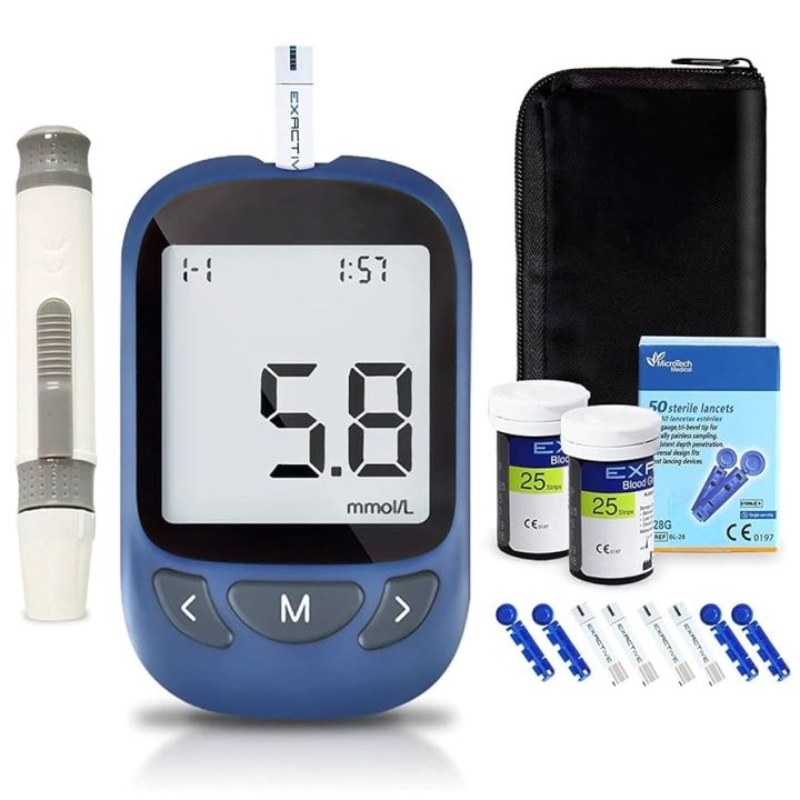 USA EXACTIVE VITAL GLUCOSE METER Honstime with 10 Free Strips - USA's ...