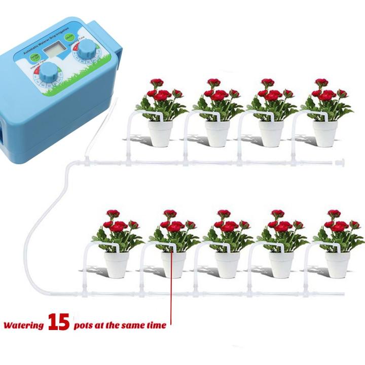 Automatic Drip Irrigation Watering Timer System Interval Garden LCD Controller