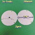  Plate 3.7V To 5Volt 30Watt Round Type SMD LED Plate 74mm Big size DC 4V 30Watt Led Plate. 