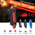 USB Rechargeable Bicycle Light Waterproof LED Rear Tail Light for Mountain Bike Cycling Taillamp Safety Warning Light.