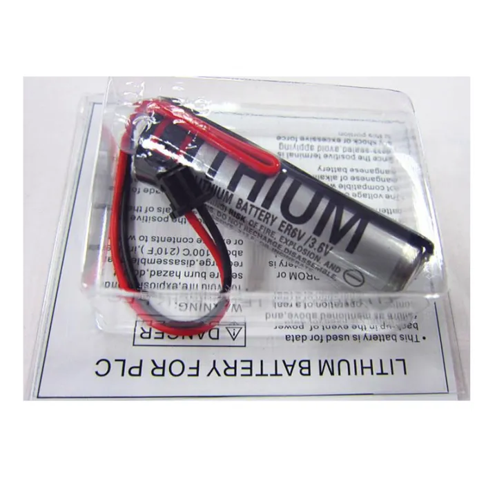TOSHIBA%20ER6V/3.6V%202400mAh%20Non-Rechargeable%20PLC/CNC%20Ultra%20Lithium%20Battery%20with%20Brown%20plug%20-%201%20Piece%20-%20Image%203