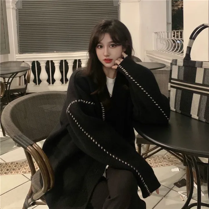 Autumn%20and%20Winter%20New%20Lazy%20Wind%20Sweater%20Cardigan%20Coat%20Women's%20Korean-Style%20Mid-Length%20Outerwear%20Student%20Knitwear%20Loose%20All-Matching%20-%20Image%204