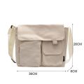 Canvas Shoulder Bags for Women men Simple Large Capacity Messenger Crossbody Tote Shopper Bag Young Student Women's School bags. 