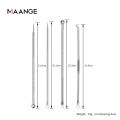 MAANGE 4 Pcs Set Stainless Steel Extractor Blackhead Remover Needles Acne Pimple Blemish Bron Stick. 