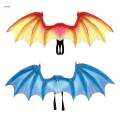 Dragon Wing Kids Costume Accessory for Stage Performance Decor Party Favors Red. 