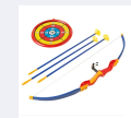 Kids Archery Bow And Arrow Toy Set With Three Suction Cup Arrows. 