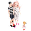 Dad Pregnant Mom Doll Family Doll Set Lovely Vivid Dad Pregnant Mom Son. 