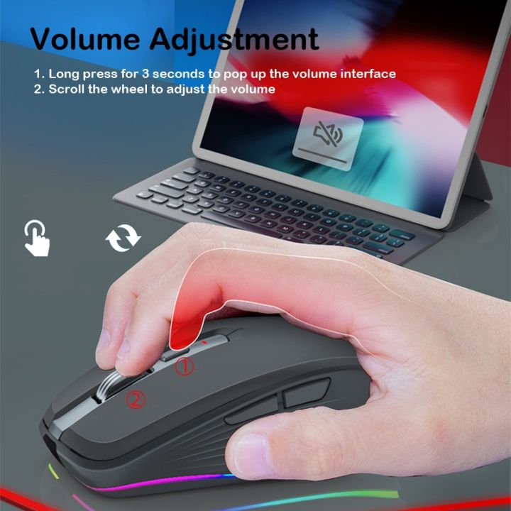 (New)Fmouse%20M303%202400DPI%20Bluetooth&2.4G%20Dual%20Modes%20Rechargeable%20RGB%20Mouse(Gray)%20-%20Image%205