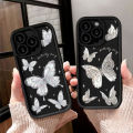 NIS Retro Pink Butterfly Phone Case for Xiaomi Redmi Note 13 12 11 Pro Plus 12S 11S 10S 10 9 9S 8 12C 13C Silicone Back Cover. 