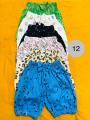Girls Half Pant 6 Pieces Combo By Any Color, Tai pant, Multi Color , Girls Bow pants.
