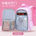 Children's Schoolbag Primary School Student Grade One Two Three to Six Girls Super Lightweight Backpack Refrigerator Open Door Girl. 