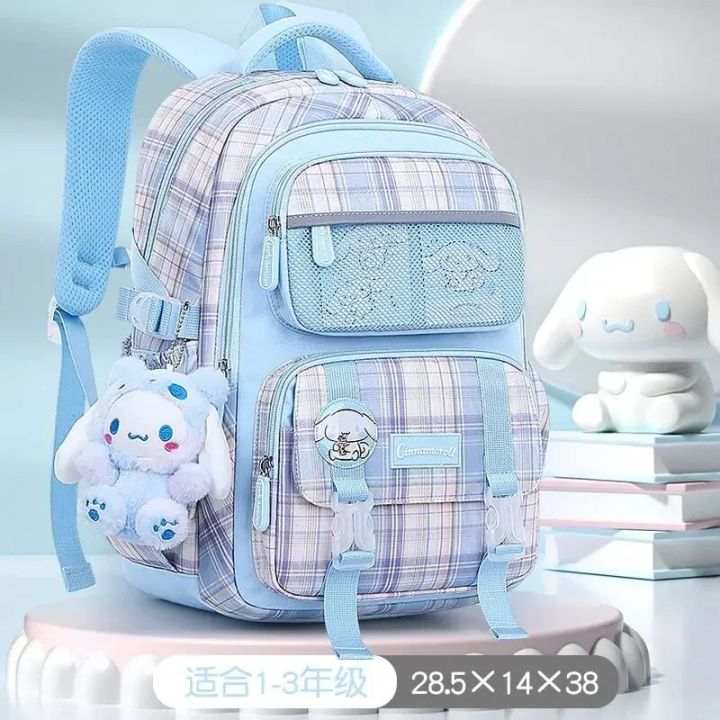 Sanrio Anime Hello Kitty Cinnamoroll Kuromi Backpacks for Children Kawaii Toys Backpack Mochilas Aestethic Bag Student Campus