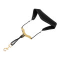 Qiunery Saxophone Neck Strap With Metal Hook Adjustable Y-shaped Metal Slider Sax Strap Durable Saxophone Neck Strap For Alto Tenor Soprano Baritone Saxophones. 