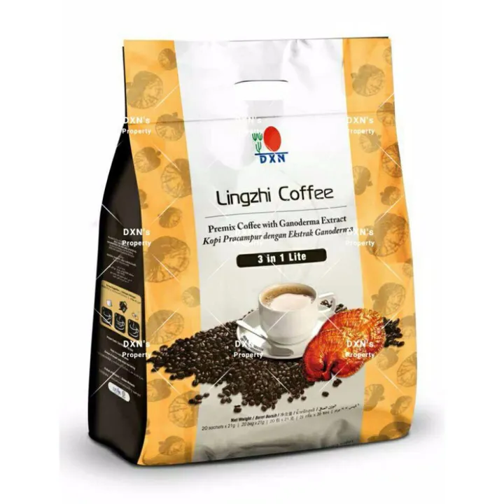 Lingzhi Coffee 3 In 1 Lite  ( 20 Sachets X 21G)