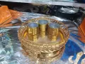 Paner Bata Pandan Sets Khandani China Golden Paner Box Betel Leaf Bowl Set - With 3 Pots Experience Traditional Betel Leaf Serving With This Stylish Set. 