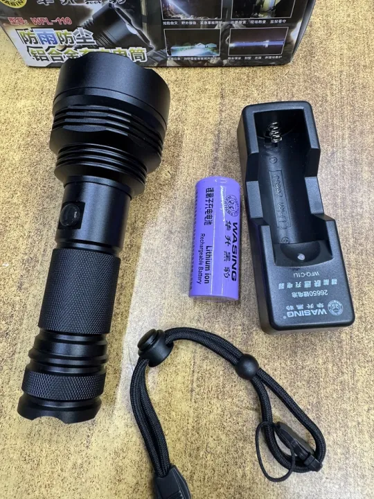 WASING%20WFL-110%20Rechargeable%20LED%20Flashlight%20/%20Torch%20Light%20with%20High%20Capacity%20Lithium-ion%20Battery%20-%201%20Piece%20-%20Image%202