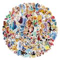 100PCS Disney Cartoon Elsa Anna Stickers Disney Princess series DIY Stickers Graffiti Travel Luggage Guitar Skateboard Cool Waterproof Sticker for Kid Toys. 